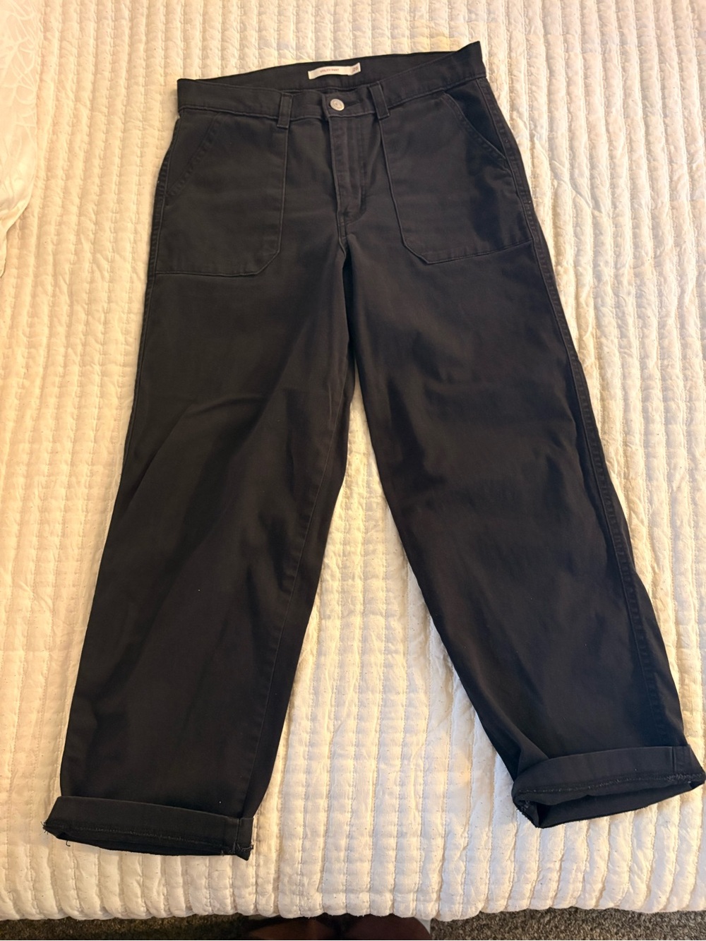 Levi’s Women’s Black Straight-Leg Trouser - Size 28